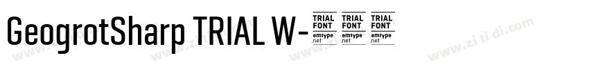 GeogrotSharp TRIAL W字体转换